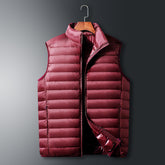 Men's and women's vest, coat, short light vest, stand-up collar, top